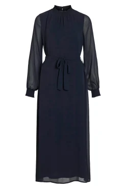 Mujer Vila Vestidos>Vestido midi de gasa