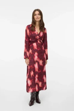 Mujer Vero Moda Vestidos>Vestido midi de manga larga