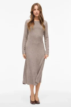 Mujer Vila Vestidos>Vestido midi de viscosa