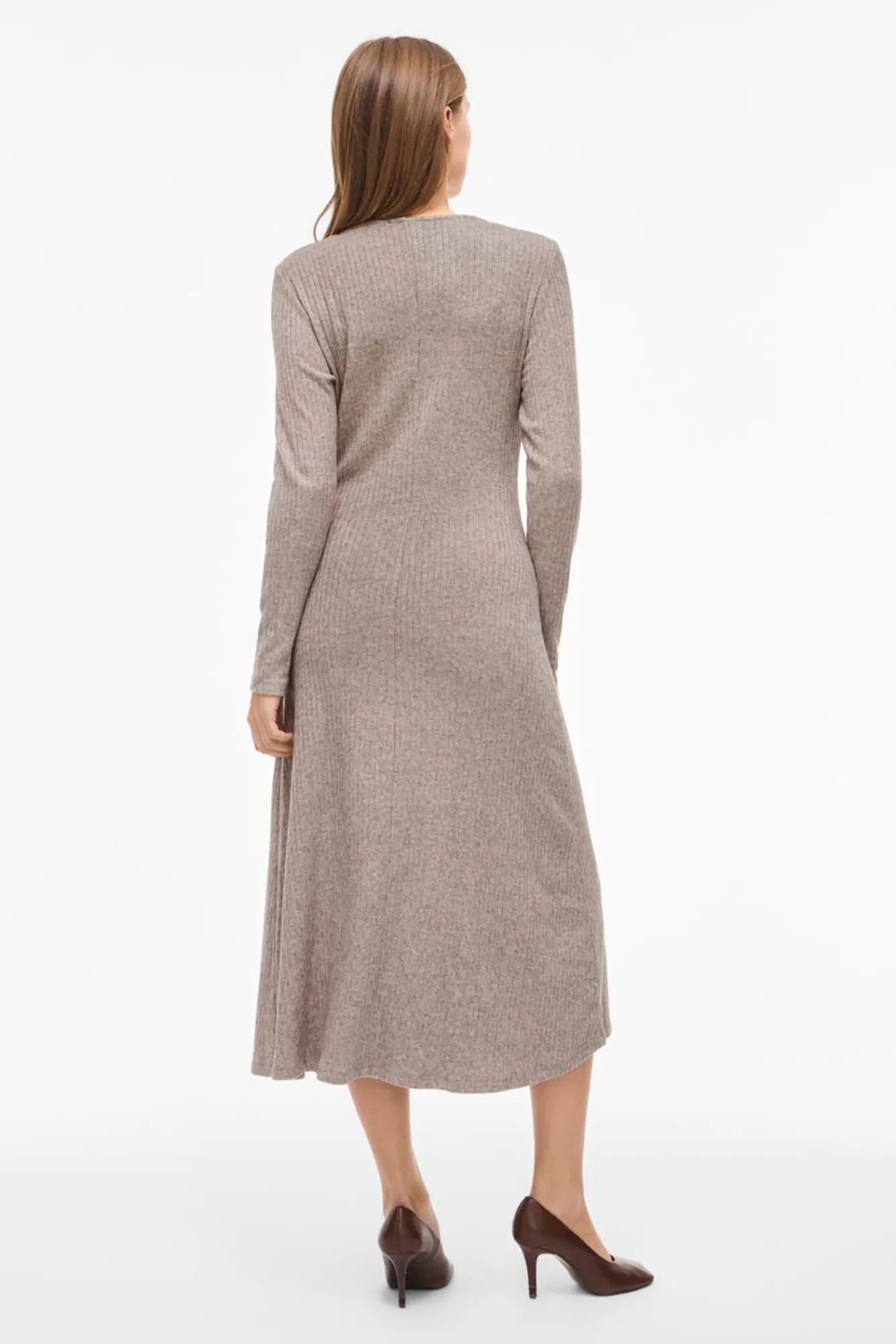 Mujer Vila Vestidos>Vestido midi de viscosa