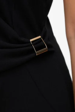 Mujer Vero Moda Vestidos>Vestido midi detalle hebilla