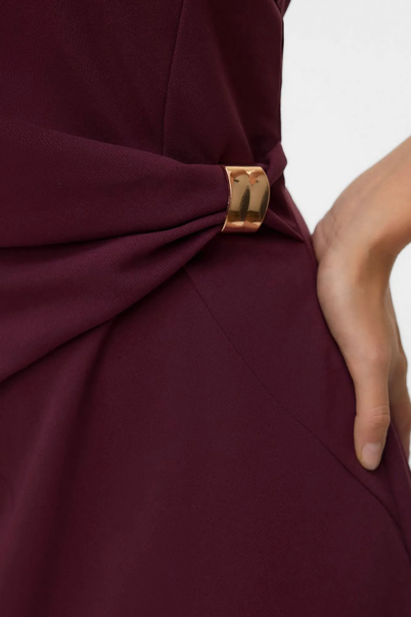 Mujer Vero Moda Vestidos>Vestido midi detalle hebilla