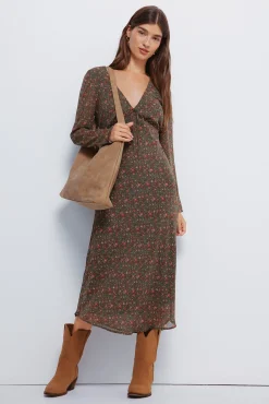 Mujer Springfield Vestidos>Vestido midi florecitas