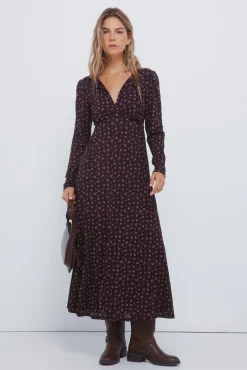 Mujer Springfield Vestidos>Vestido midi florecitas