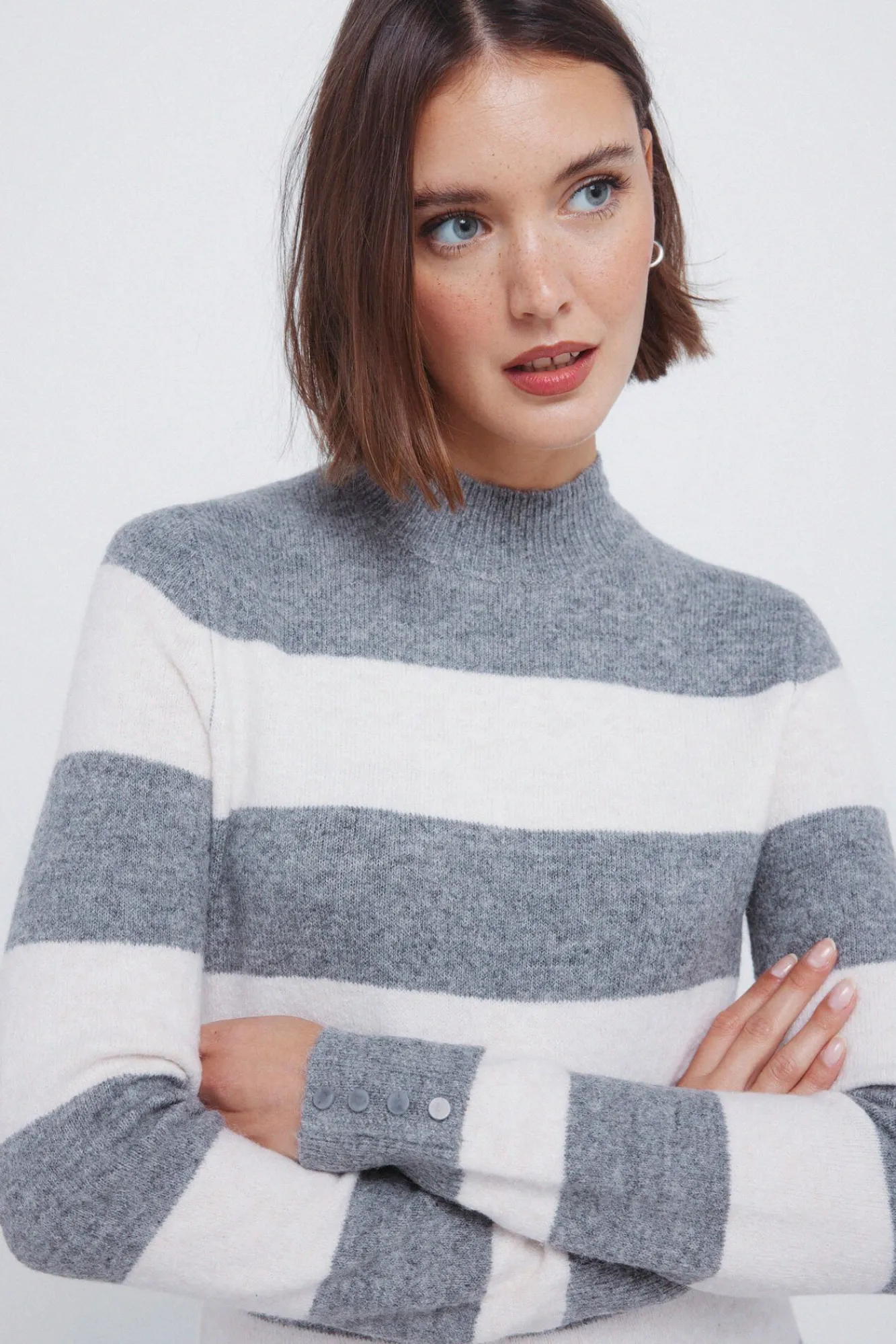 Mujer Springfield Vestidos>Vestido midi punto rayas kodak