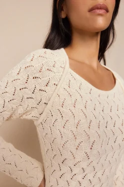 Mujer Slowlove Vestidos>Vestido punto calado multicolor