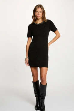 Mujer Morgan Vestidos>Vestido punto con strass