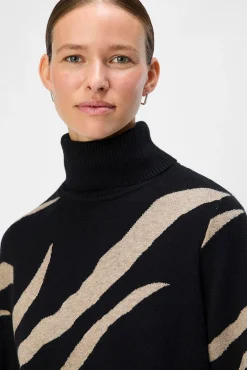 Mujer Object Vestidos>Vestido punto estampado