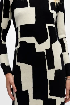 Mujer Object Vestidos>Vestido punto estampado