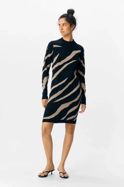 Mujer Object Vestidos>Vestido punto estampado