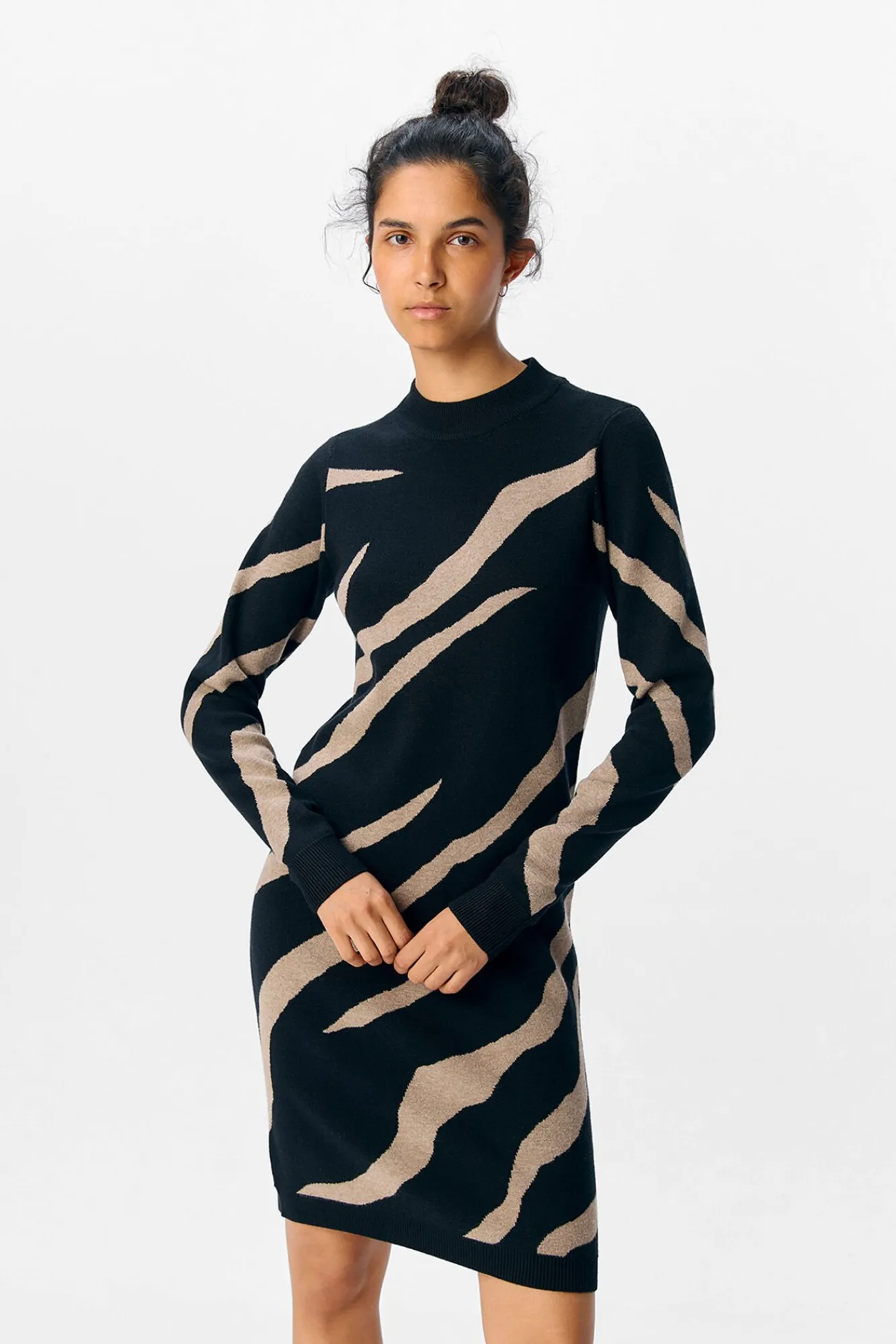 Mujer Object Vestidos>Vestido punto estampado