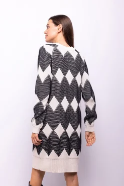 Mujer Object Vestidos>Vestido punto estampado