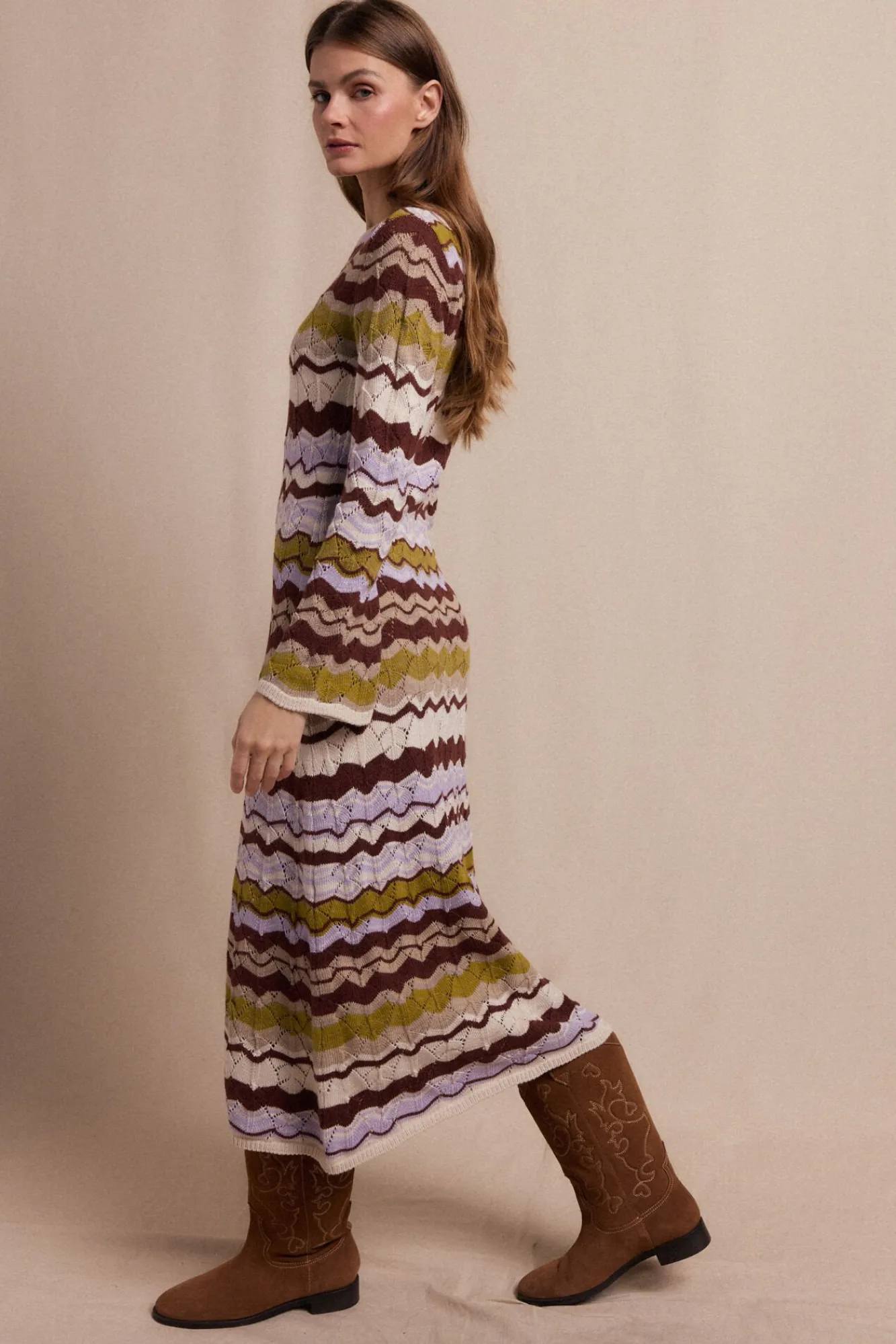 Mujer Slowlove Vestidos>Vestido punto ondas