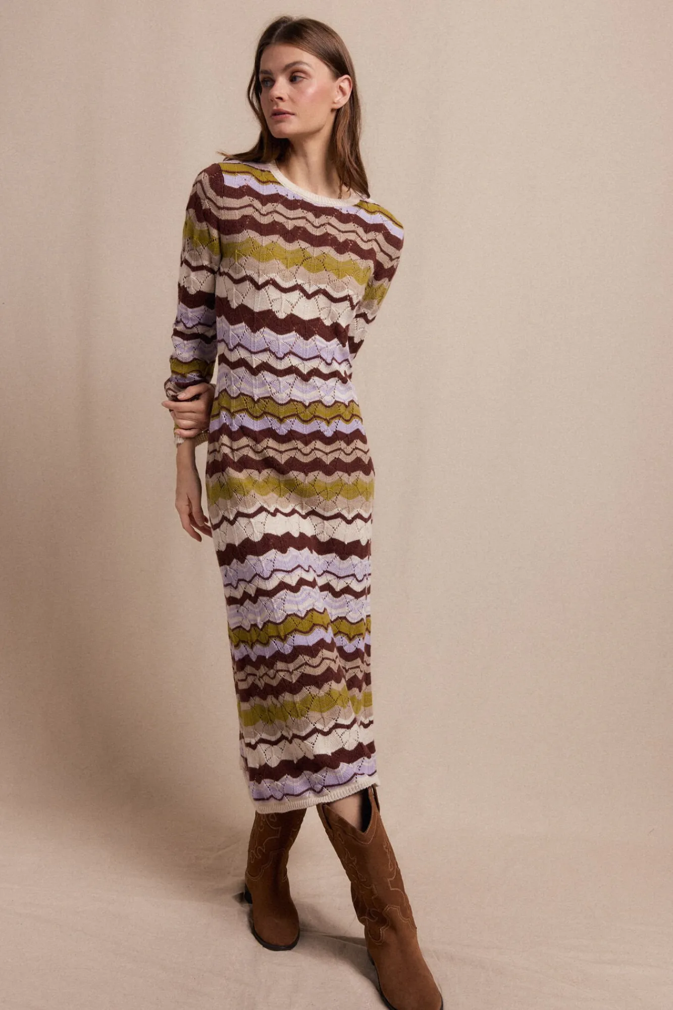 Mujer Slowlove Vestidos>Vestido punto ondas