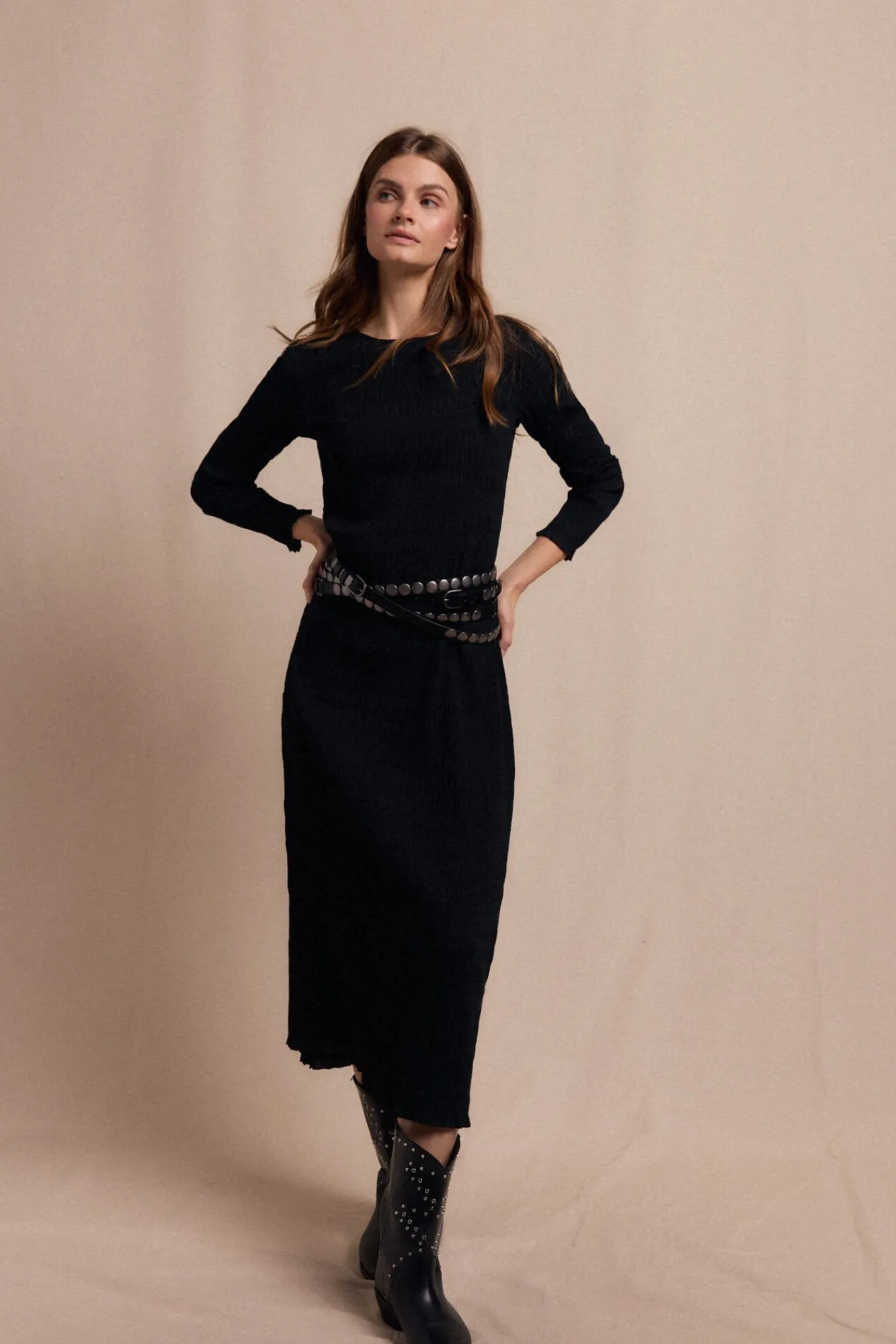 Mujer Slowlove Vestidos>Vestido textura elastico