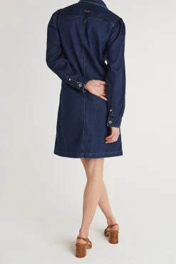 Mujer Pepe Jeans Vestidos>Vestido vaquero corto de manga larga