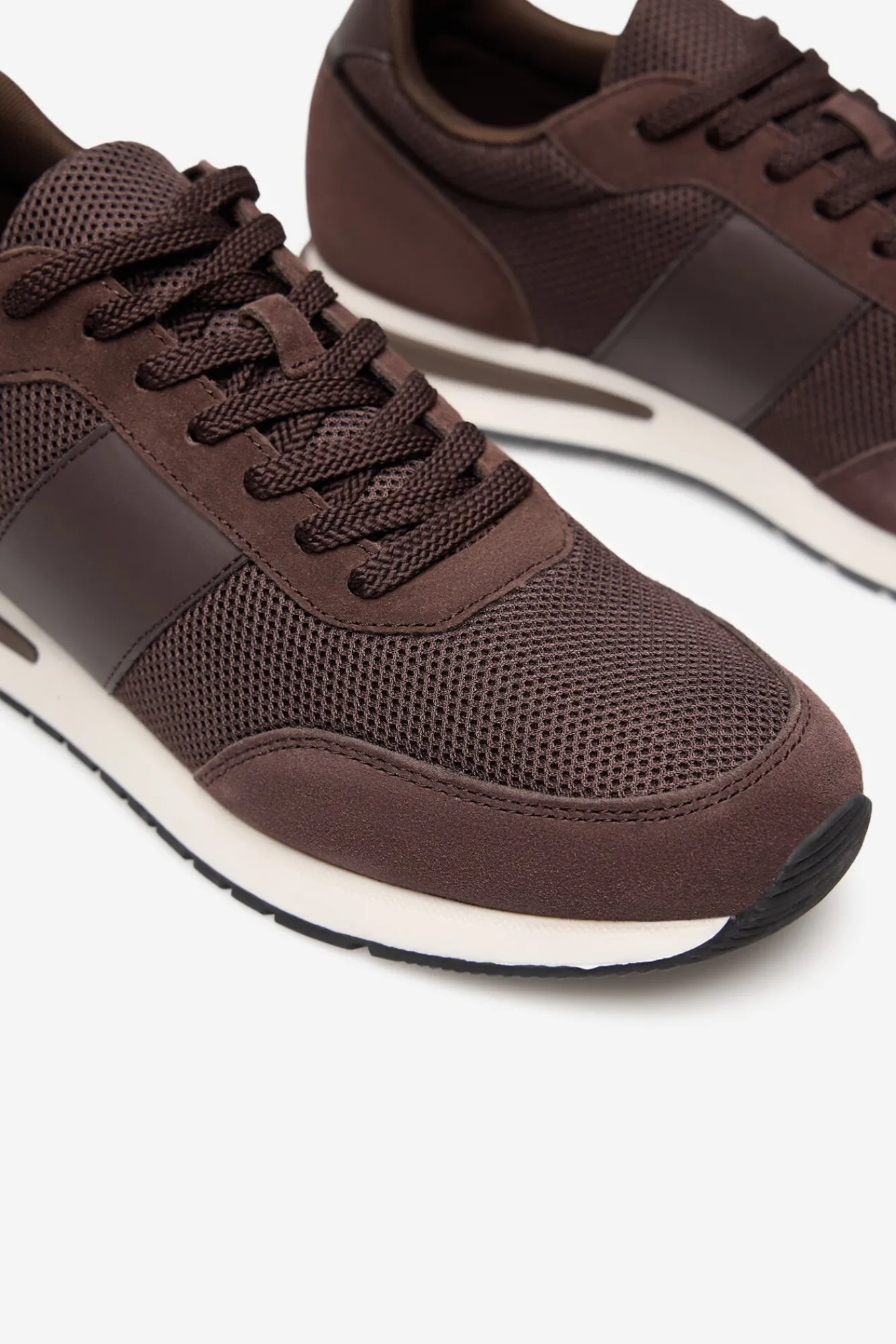 Hombre Cortefiel Zapatillas>Zapatilla piel y textil