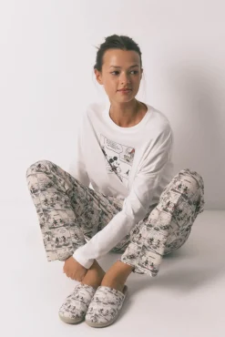 Mujer Women'secret Zapatillas Casa>Zapatillas casa blanco Mickey Mouse