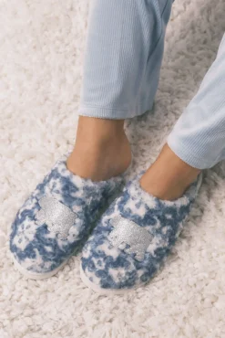 Mujer Women'secret Zapatillas Casa>Zapatillas casa borreguito parche oso brillo