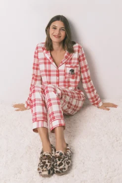 Mujer Women'secret Zapatillas Casa>Zapatillas casa mocasín borreguito animal print