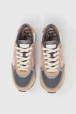 Mujer Pepe Jeans Calzado Piel|Zapatillas>Zapatillas de ante y glitter