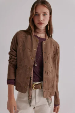 Mujer Hoss Intropia Chaquetas>Zia. Chaqueta con tachuelas